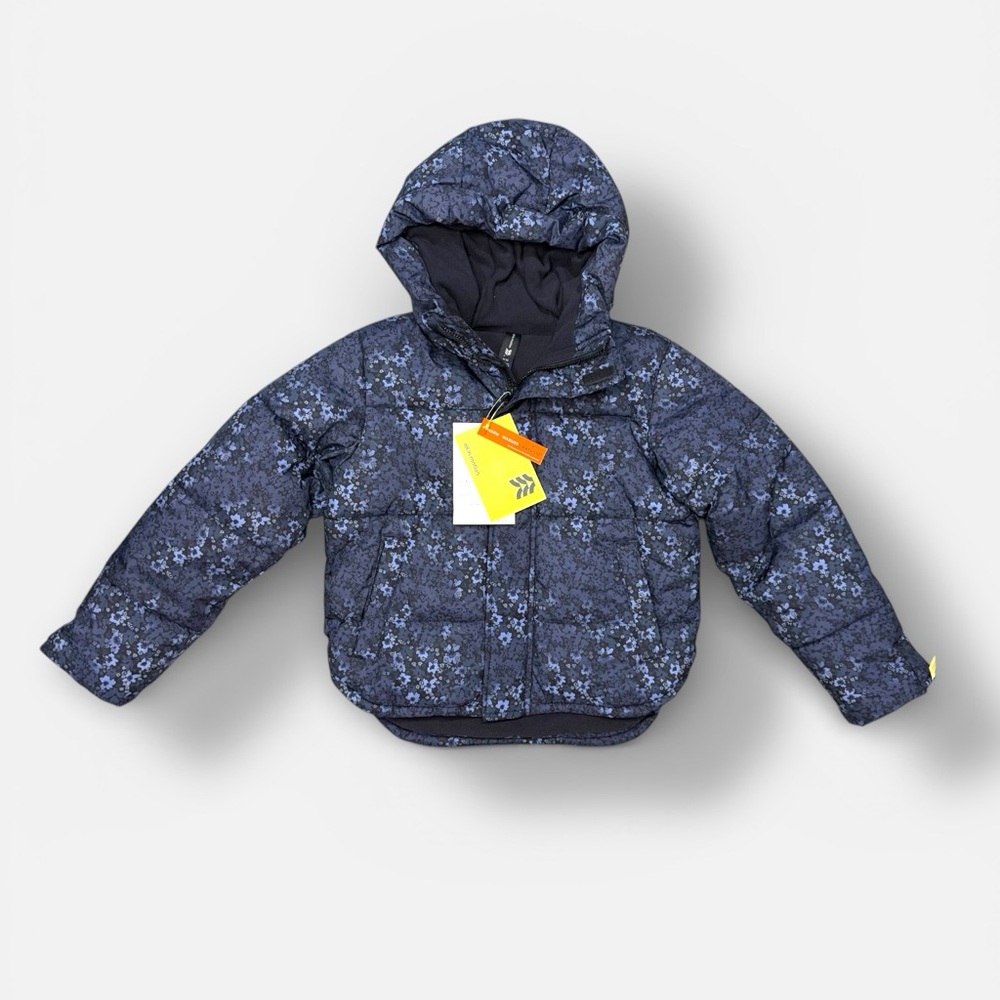 All in Motion Blue Floral Kids Puffer Jacket